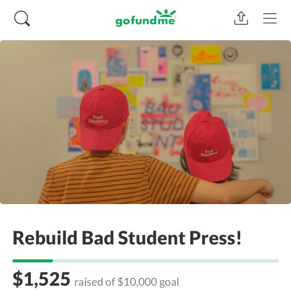 bad student press gofundme