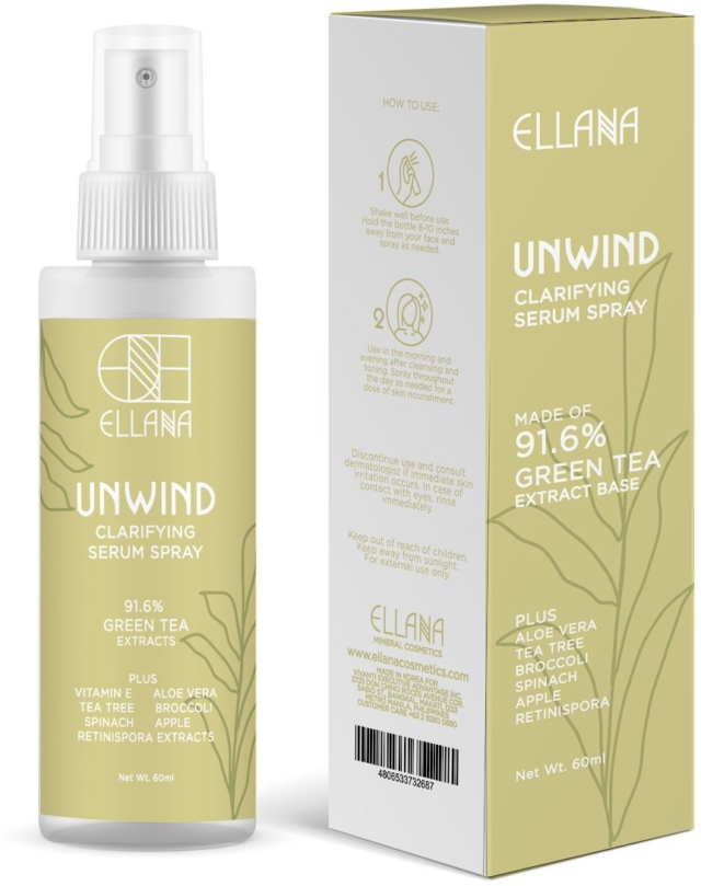 Ellana Cosmetics UNWIND Clarifying Serum Spray