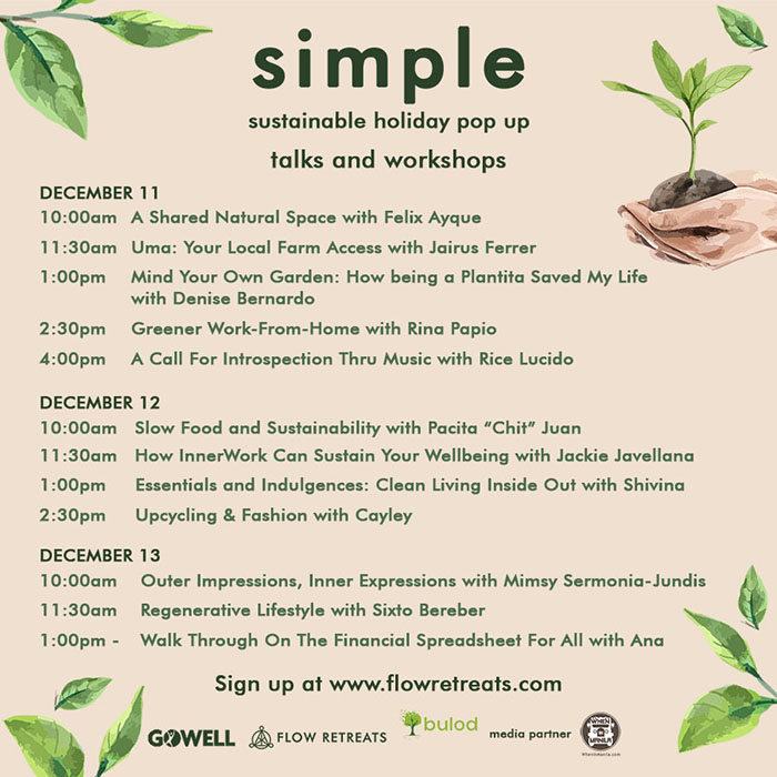Simple Workshop Schedule Sq