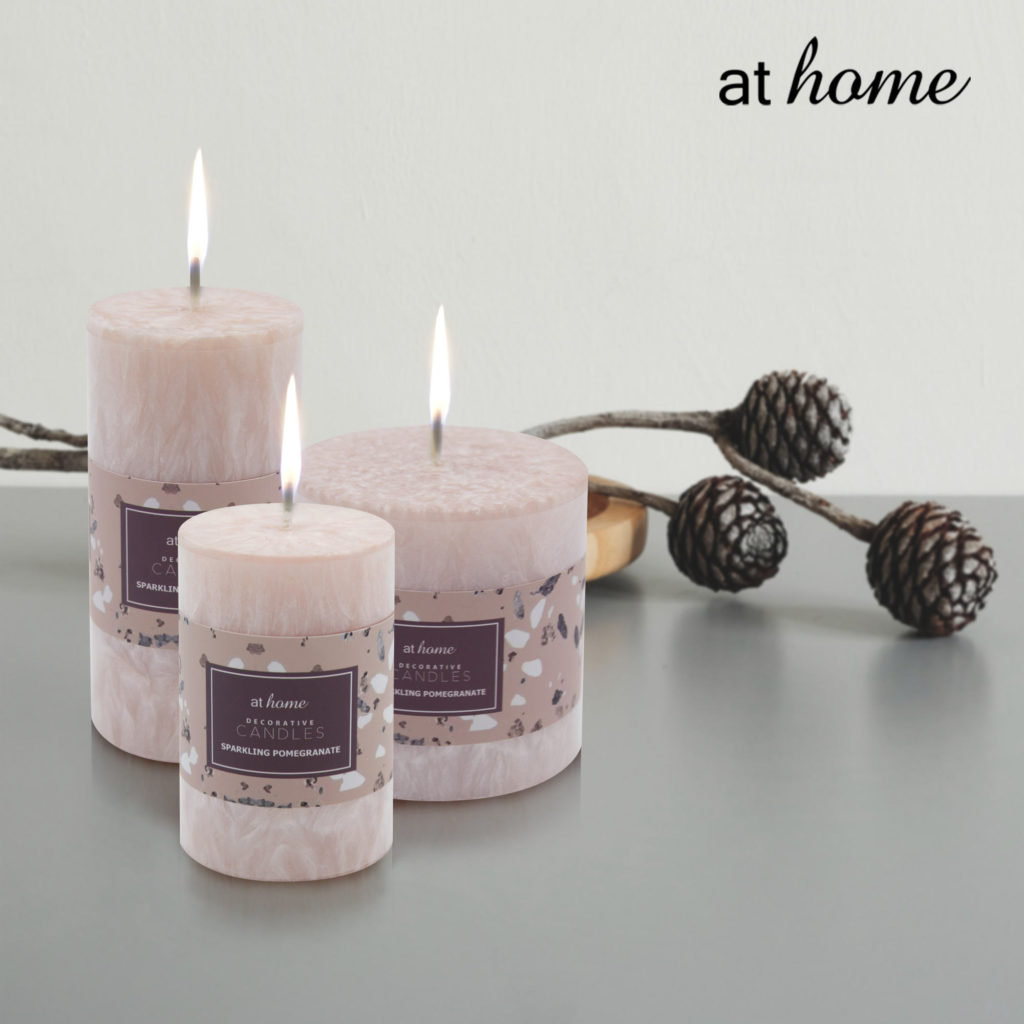 candles 3 at home fruity scents pillar