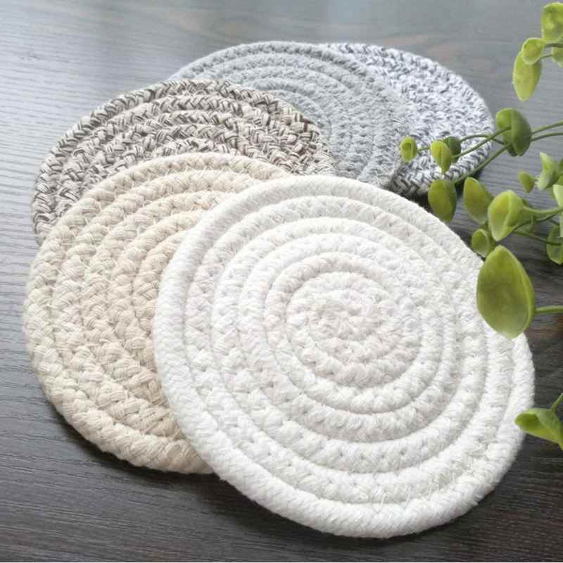 coaster gifts 5 cotton braided