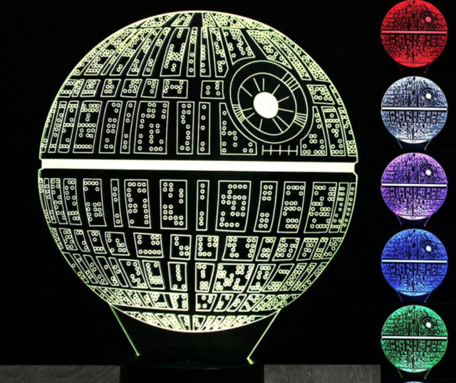 Death Star 3D Optical Illusion Lamp
