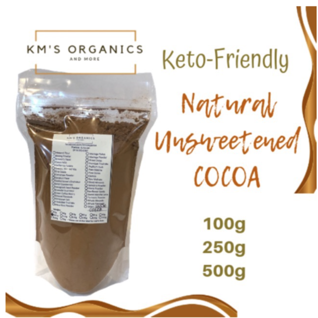 Keto Friendly All Natural Unsweetened Cocoa
