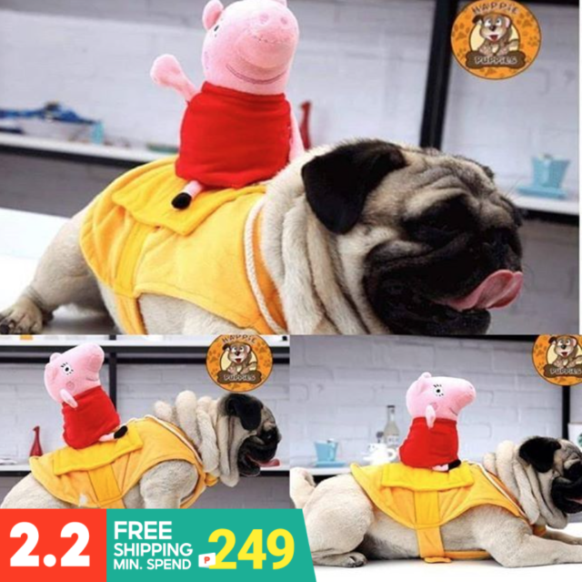Pet Costumes for Dogs Peppa Pig Rider