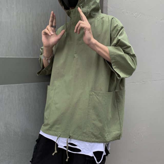 Japanese Fashion Oversized Hooded Shirts