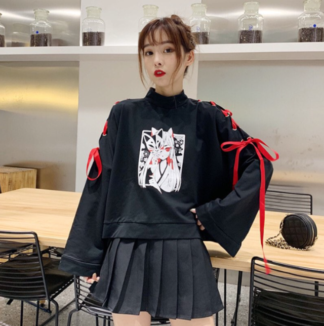 Japanese Fashion Oversized Laced Shirts