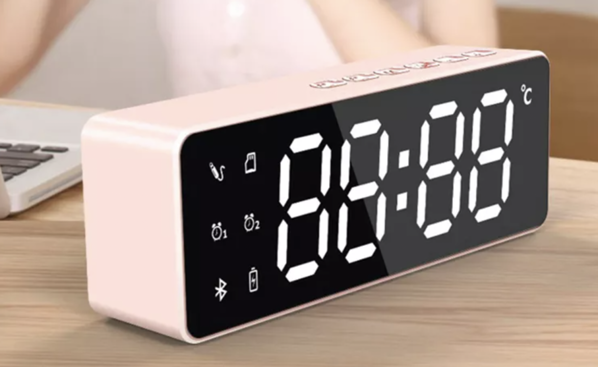 Wiresto Bluetooth Double Alarm Clock Speakers e1614407561795