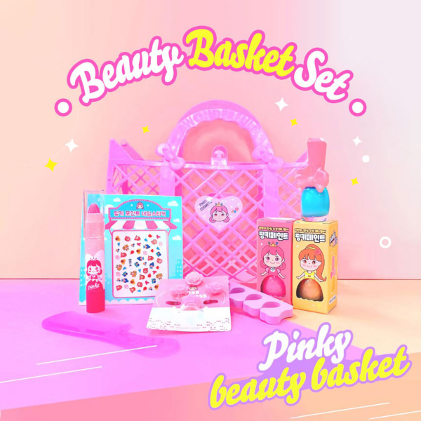 pink princess beauty basket