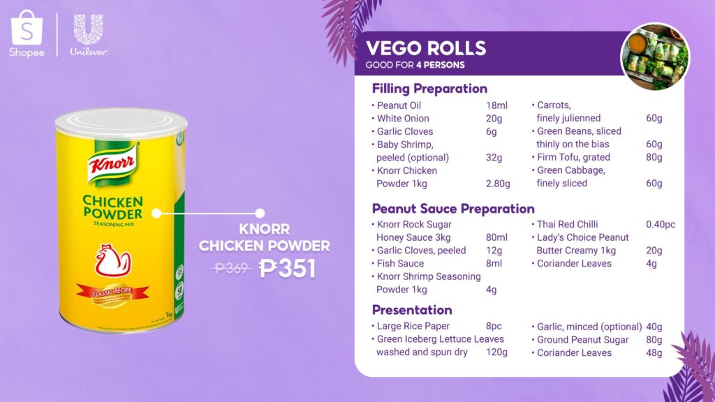 Lent Vego Rolls