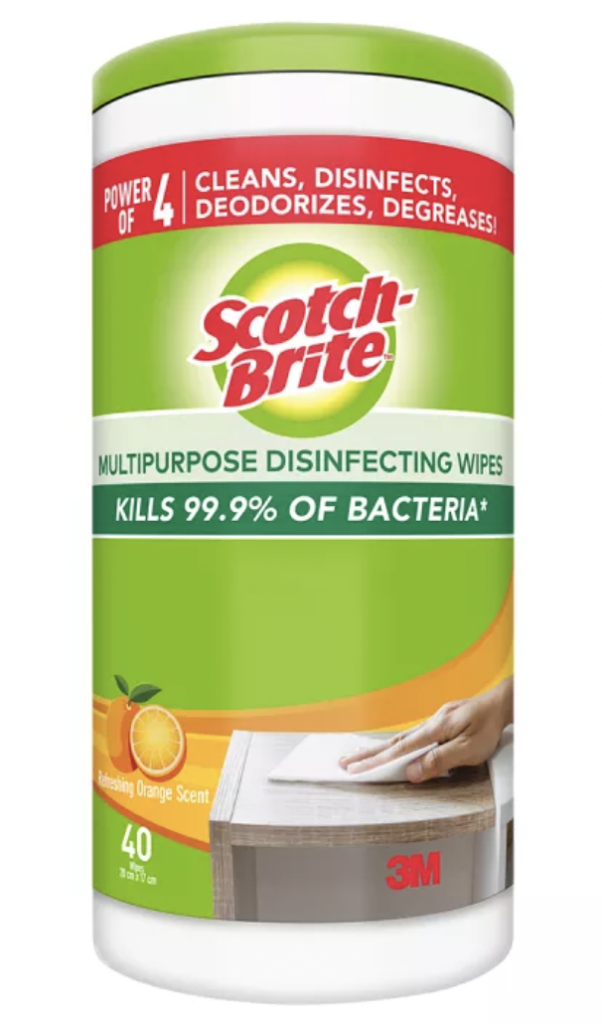 Scotch Brite Multipurpose Disinfecting Wipes 40s