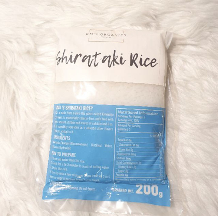 Shirataki rice