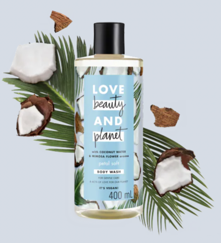Love Beauty and Planet Coconut Water Mimosa Flower Body Wash e1619165587105