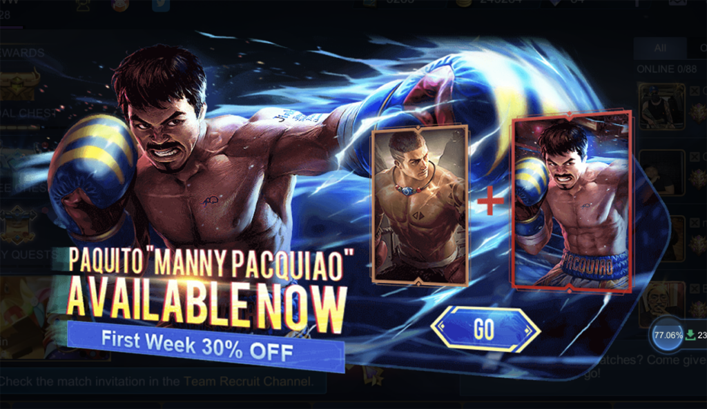 Manny Pacquiao Mobile Legends Skin