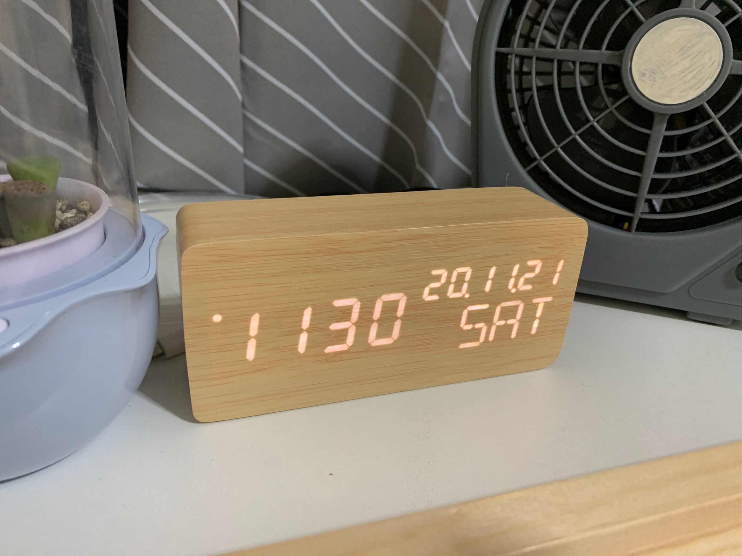 Melanie S FancyDream Wooden LED Alarm Clock scaled
