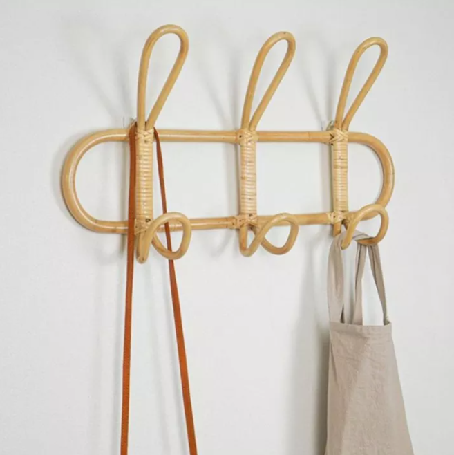 rattan coat hanger