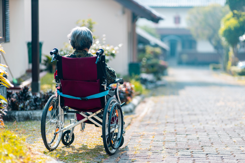 alzheimers dementia hospital patient lola grandmother woman wheelchair sick