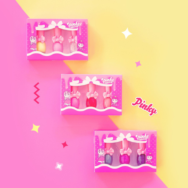 pinky cosmetics nail polish three
