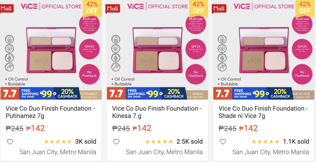 BT21 Makeup and Other Vice Cosmetics Products Are on Sale Now 5 Vice Cosmetics Duo Finish Foundation