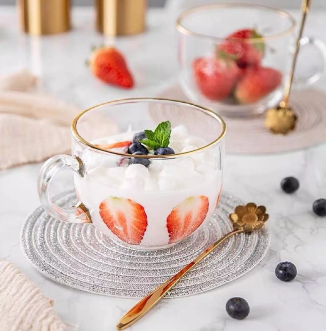 12 Minimalist Mugs and Cups For Your Morning Coffee 9 gold glass
