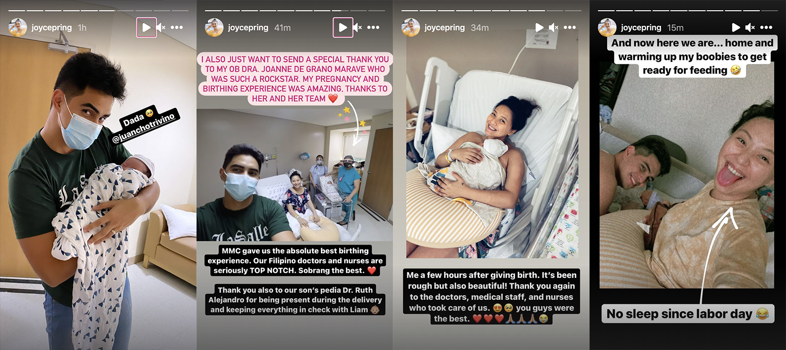 LOOK: Joyce Pring and Juancho Triviño Welcome Their Newborn Son 1 joyce pring baby