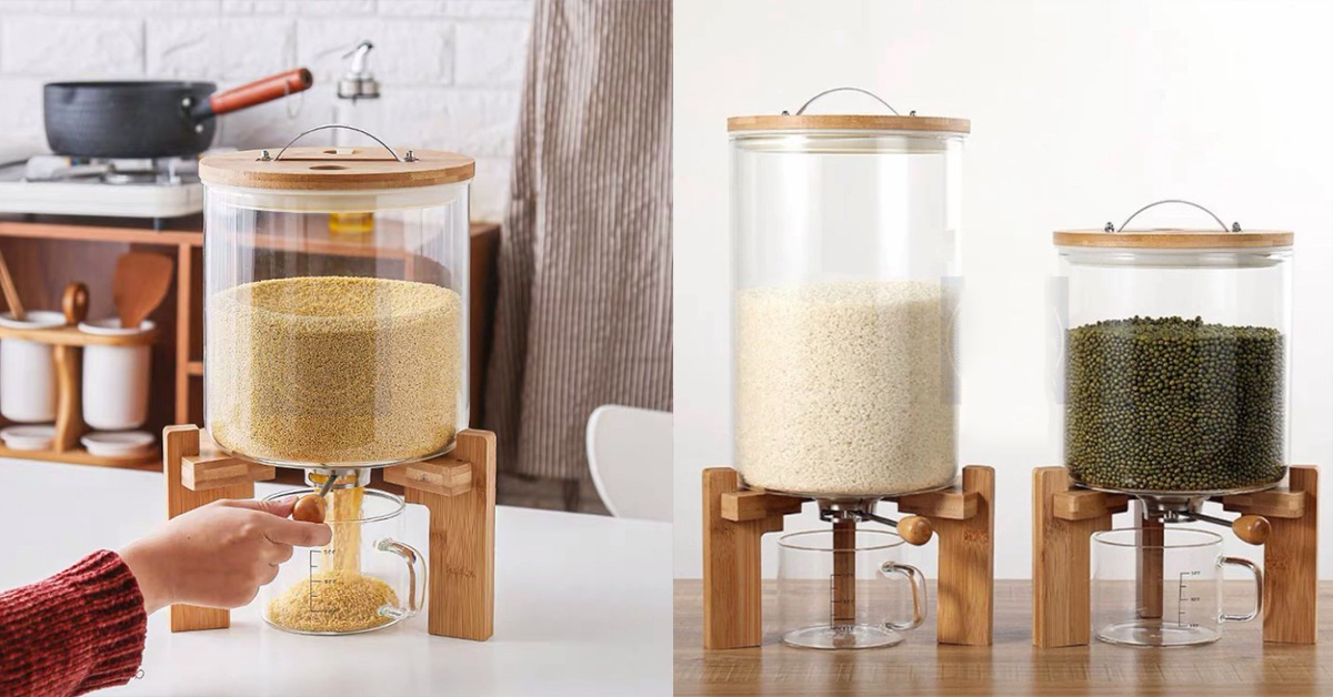 We're Obsessed With This Stylish Rice and Grain Dispenser When In Manila