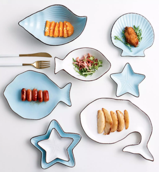 These Beach-Inspired Dinnerware Sets Will Brighten Up Your Rainy Days 1 sea creature plates