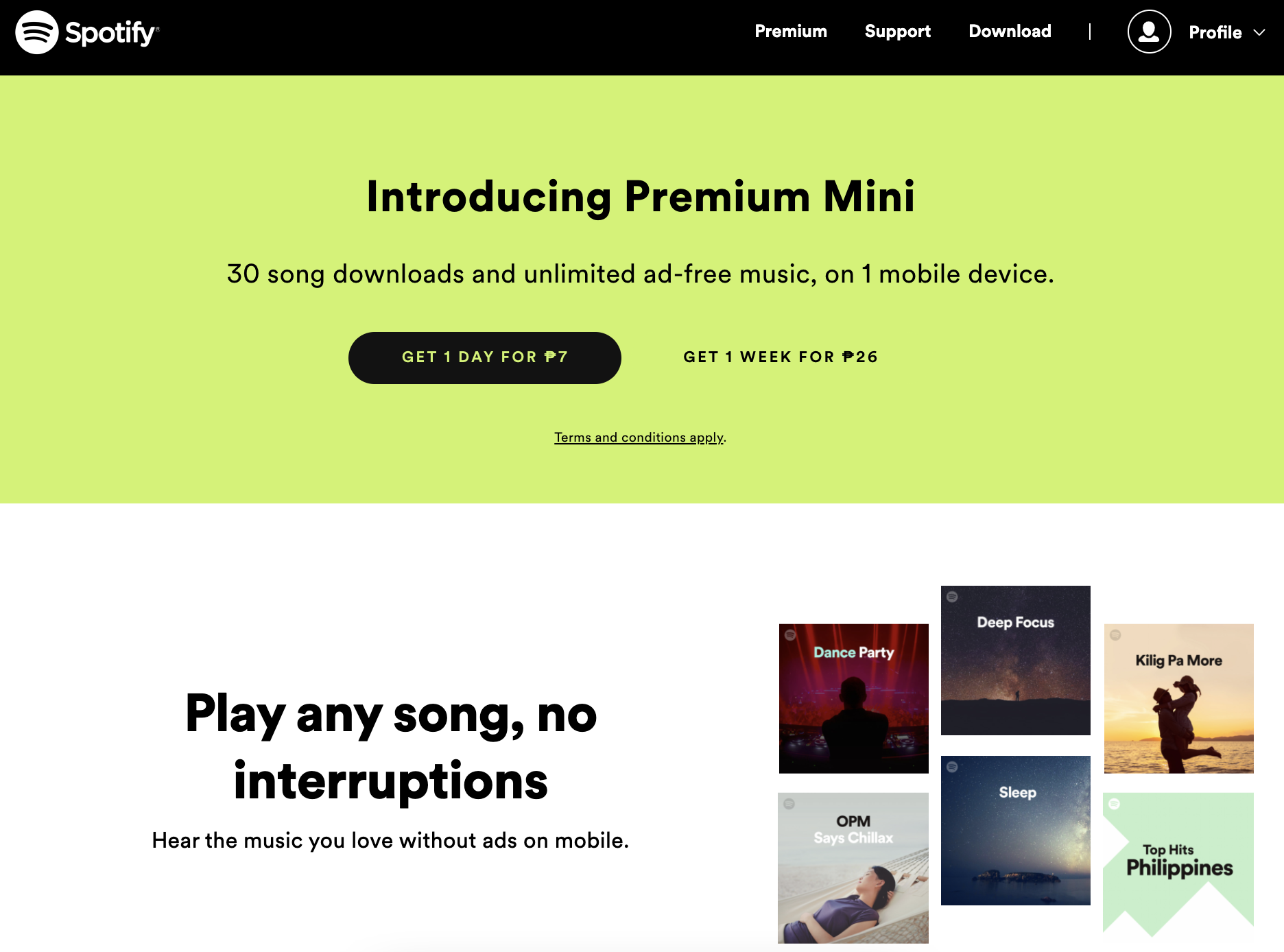 Spotify Premium Mini PH 1