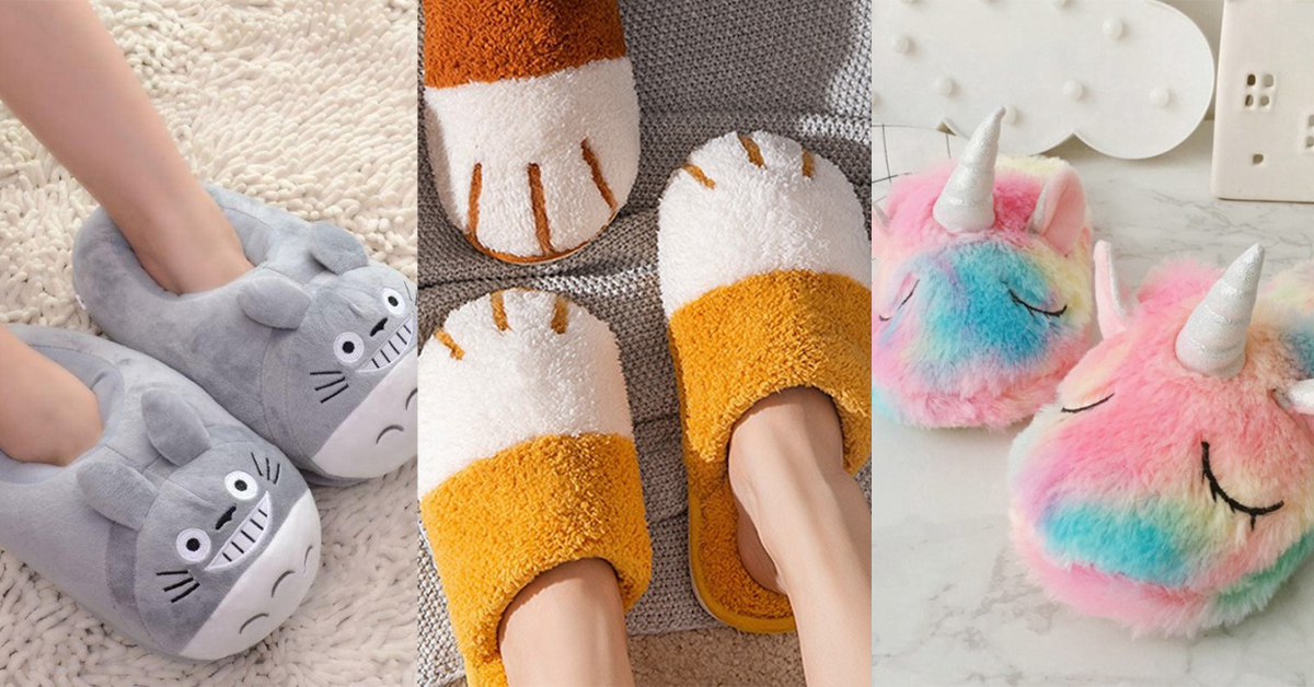 12 Cute Fuzzy Slippers That Will Keep Your Feet Warm and Toasty - When ...