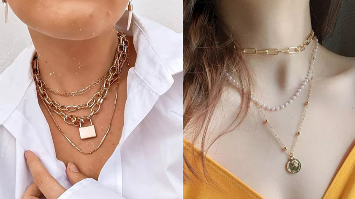 layered necklace