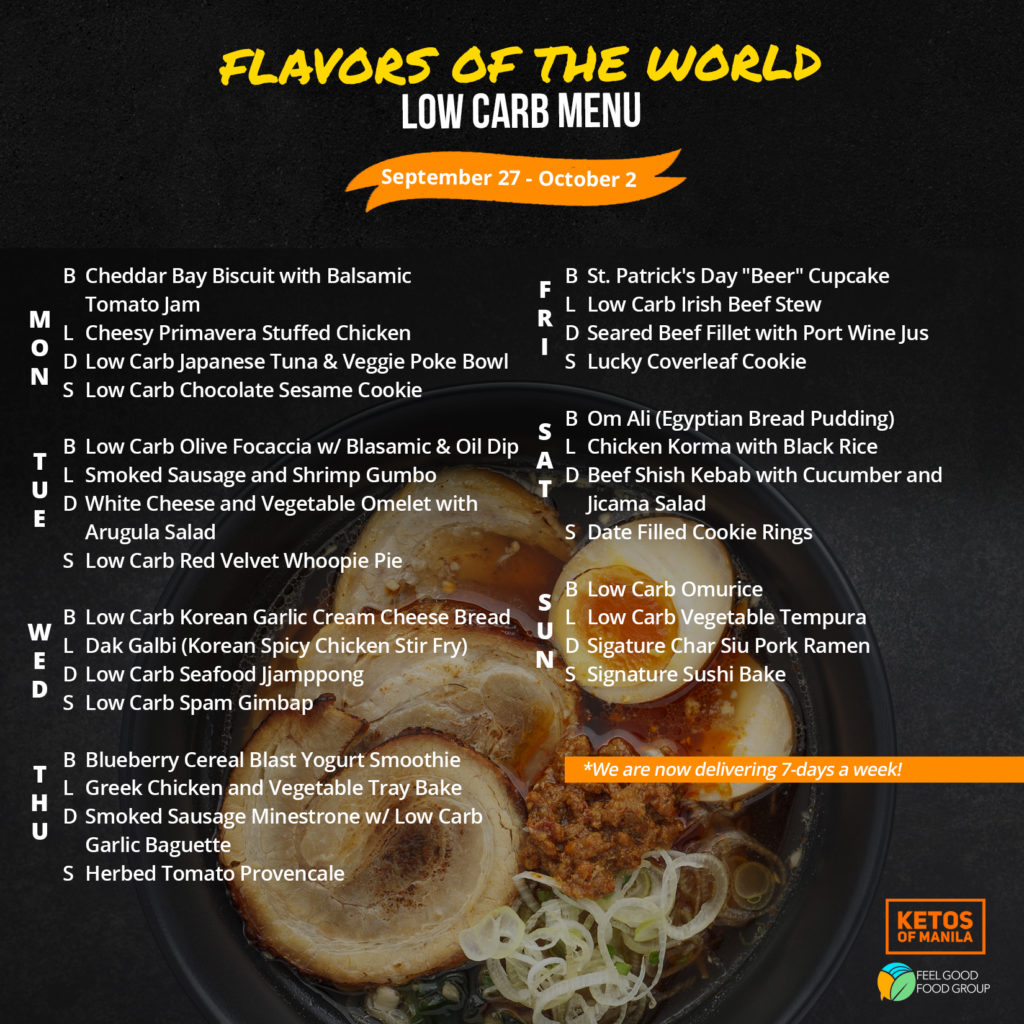 FLAVORS OF THE WORLD low carb