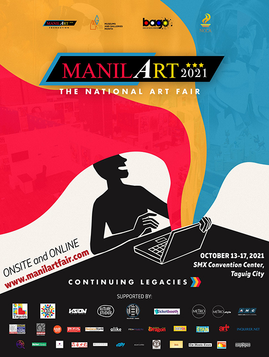 ManilART 2021 poster media sponsors logos