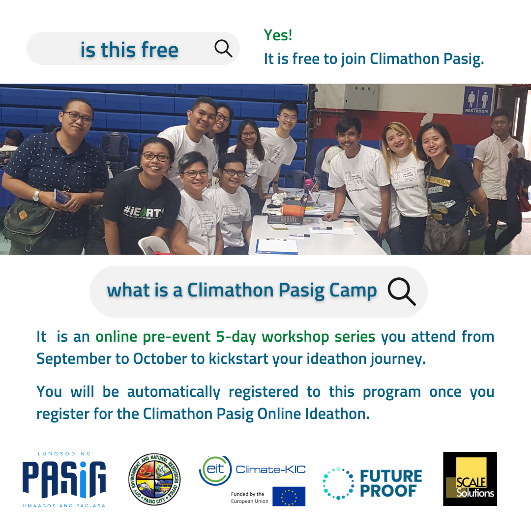 Pasig City runs Climathon Camp and Ideathon 2021