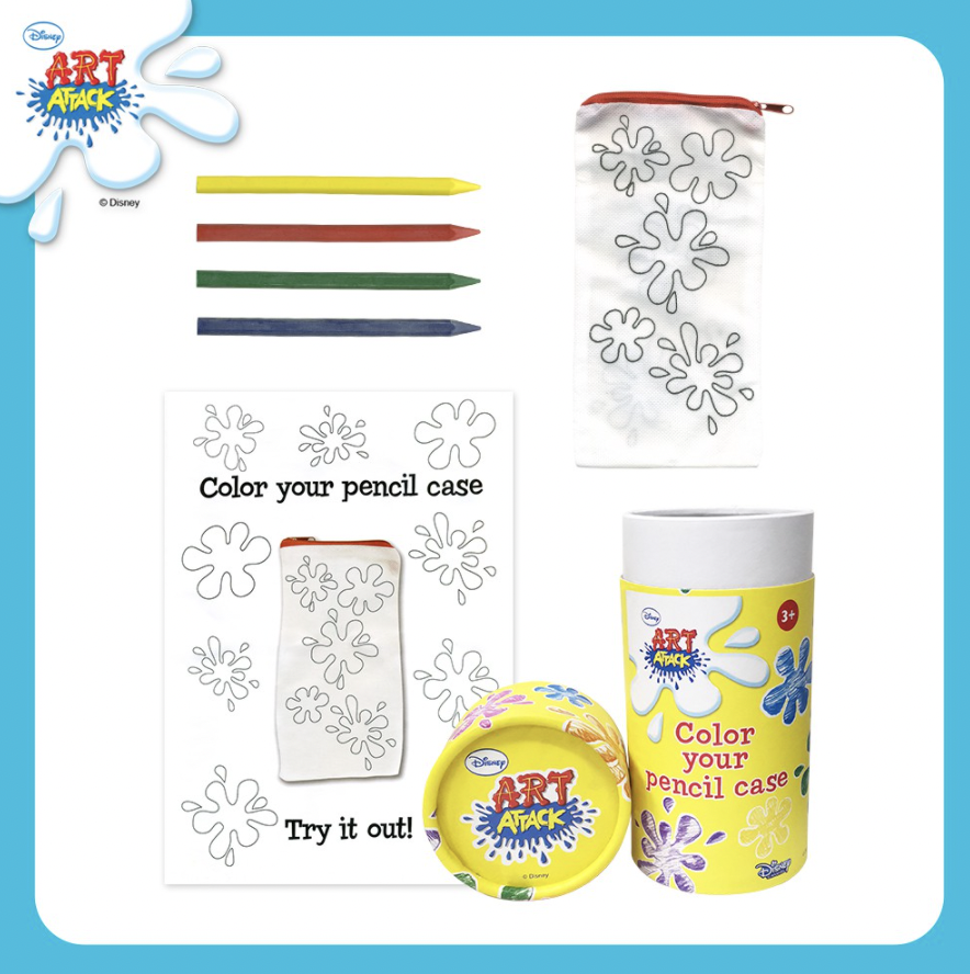 Surprise Your Kids With These Fun Disney Products 5 Disney Art Attack Color Your Pencil Case Kit