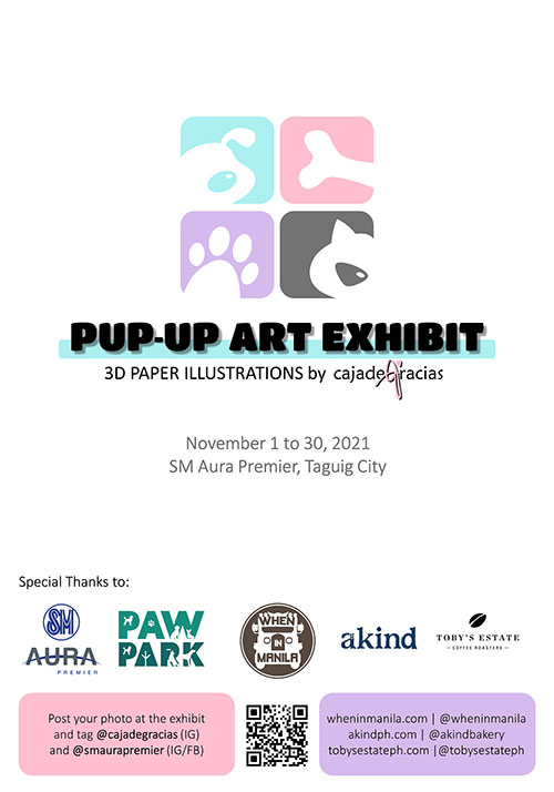 cajadegracias Pup-Art Exhibit SM Aura Premier