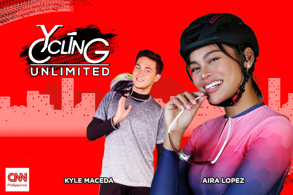 kyle maceda and aira lopez HOSTS of Cycling Unlimited 1