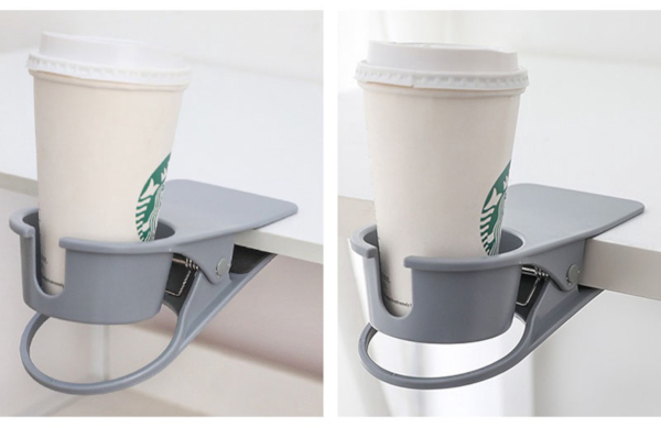shopee clip on side table cup holder