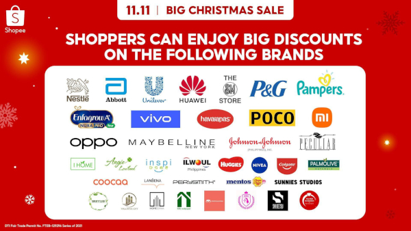 shopee philippines 11.11 christmas sale 2