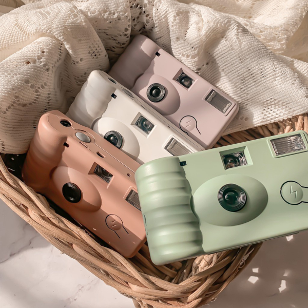 pastel disposable camera