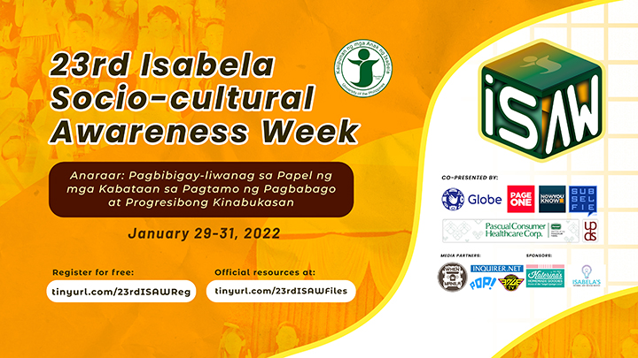 UP KAISA invites Isabelinos for the 23rd Isabela Socio-Cultural Awareness Week (ISAW)