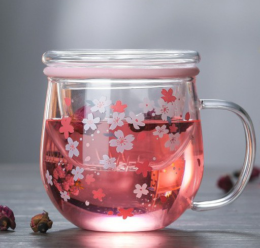 13 sakura tea cup with filter