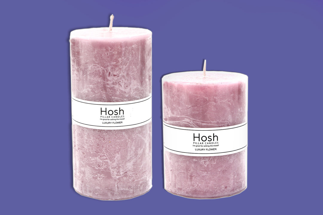 SM Home Hosh Luxury Flower Pillar candle e1645880830901