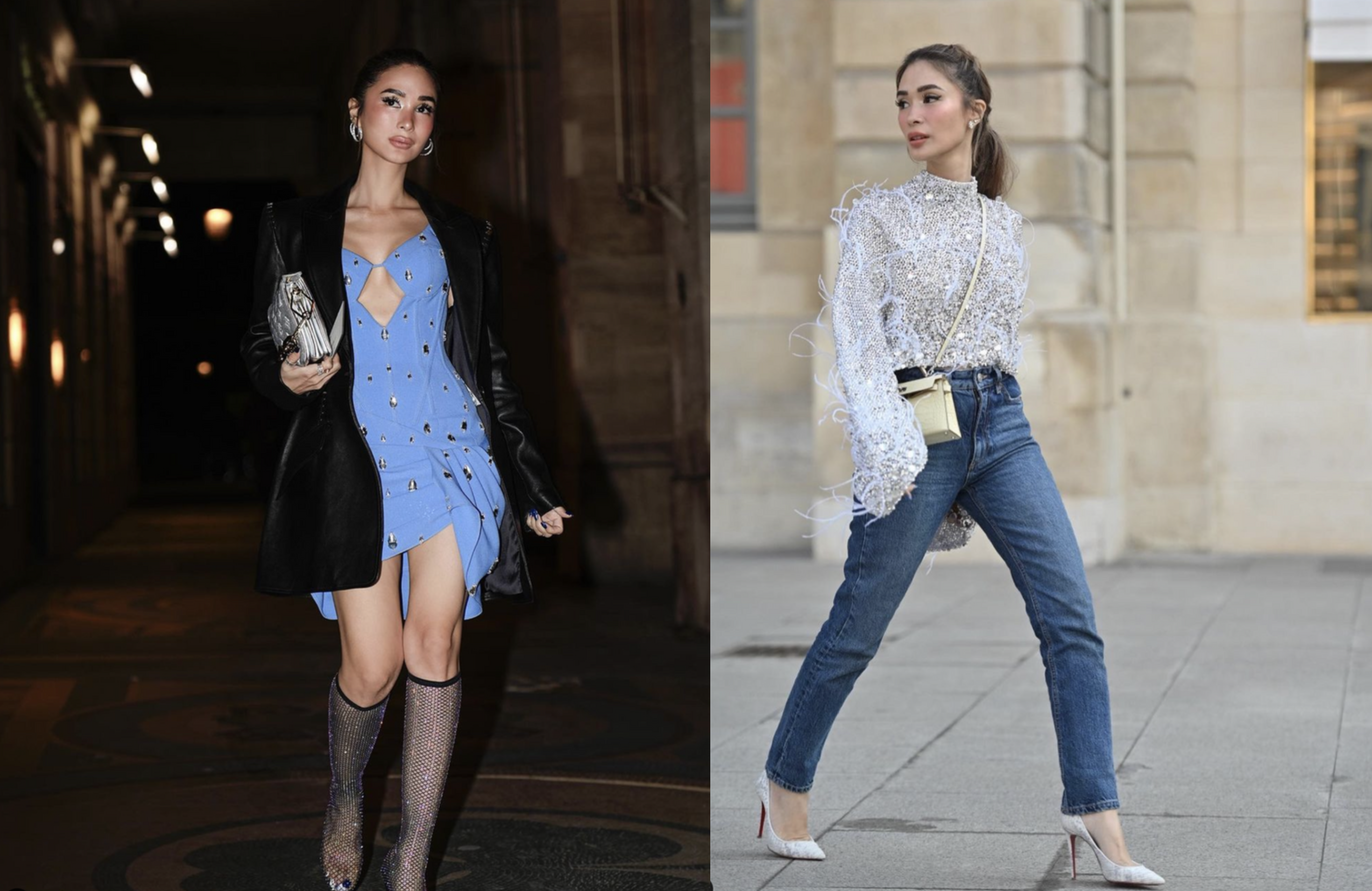 Look: All Of Heart Evangelista's Outfits At Paris Fashion Week March 2022