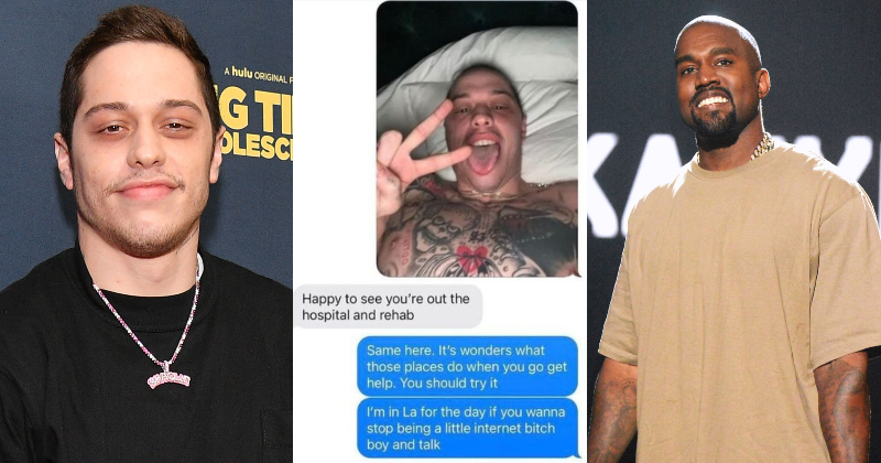 pete davidson texts to kanye header