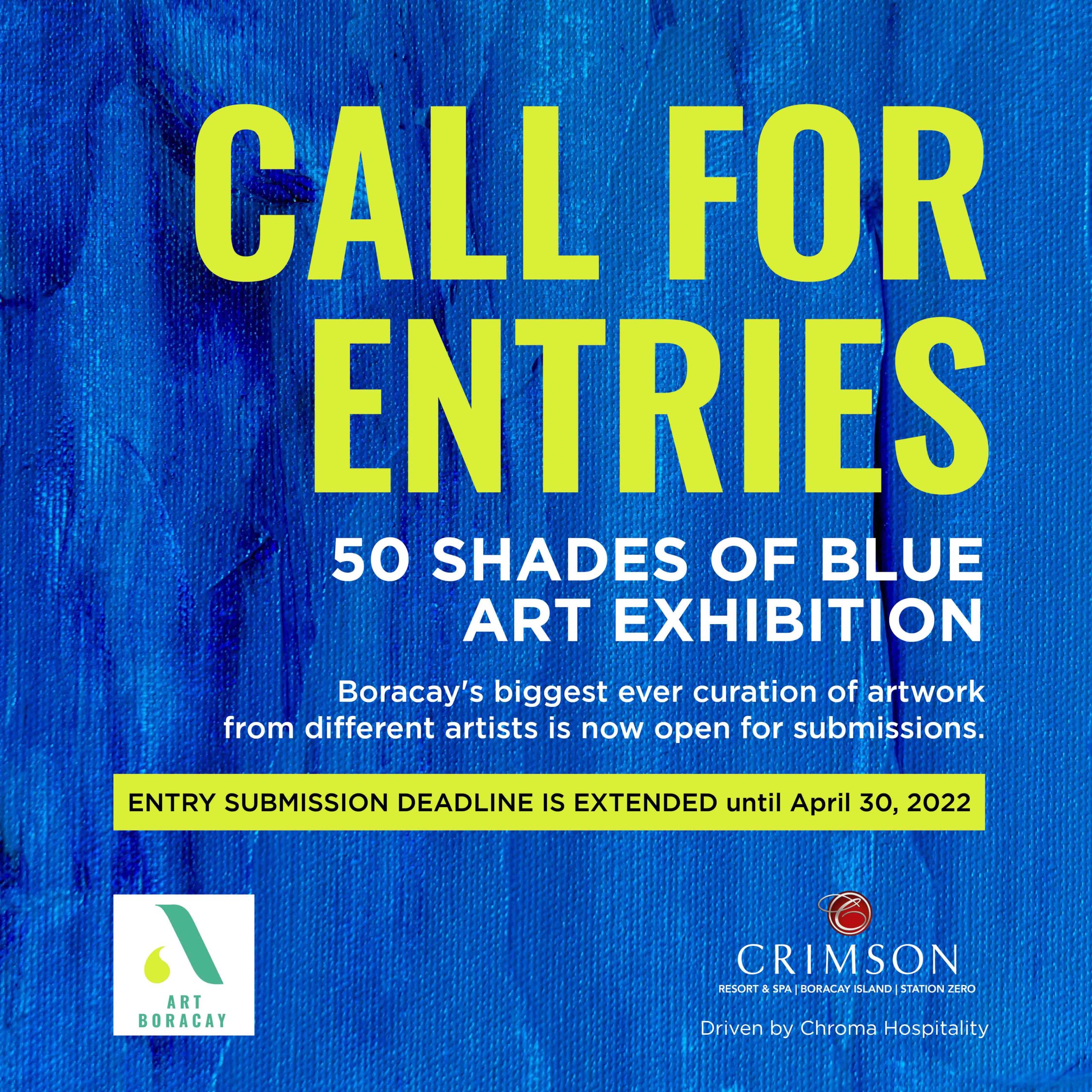 Crimson Boracay 50 Shades of Blue Art Exhibit