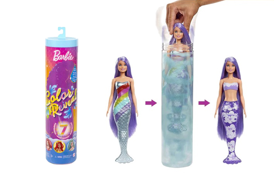 Toy Kingdom Barbie Color Reveal Mermaid