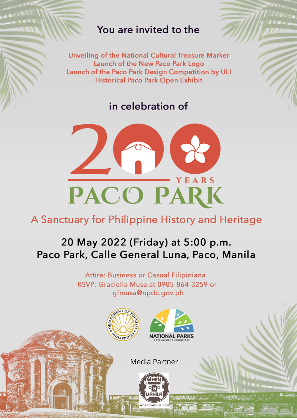 Paco Park Celebrates Its 200th Year Anniversary