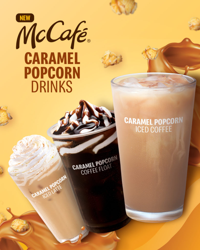 Your favorite beverages are about to get an upgrade as McDonalds launches its new Caramel Popcorn Drinks line up