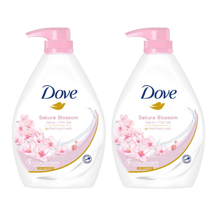 dove sakura body wash