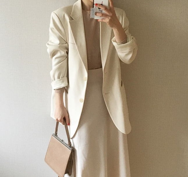 beige blazer