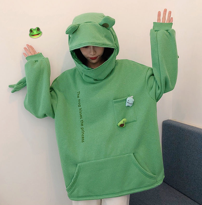 frog hoodie